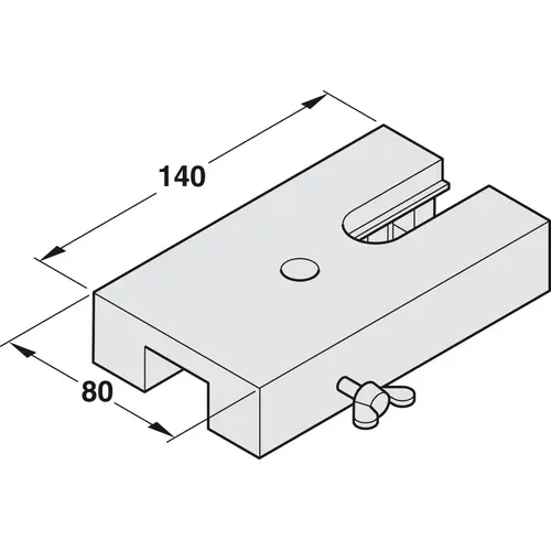 Drilling and Mortise Jig, For Aluminum Frame Profiles Hawa Divido