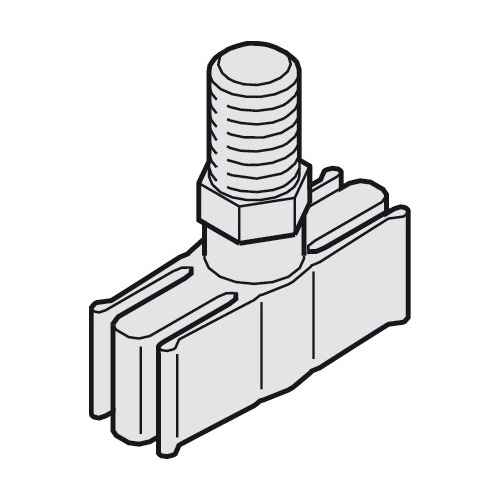 Guide piece, with M10 Threaded Bolt M10 thread, plastic