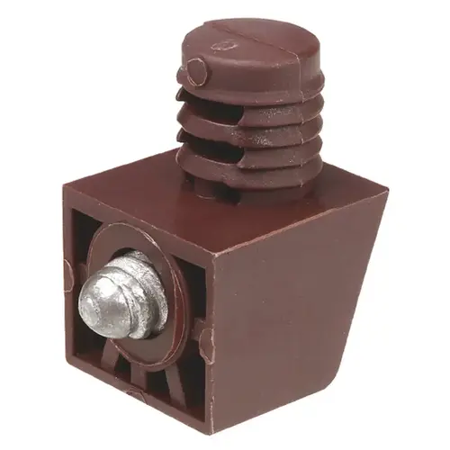 Cabinet connector, Uno I, with pre-mounted special screw brown Brown