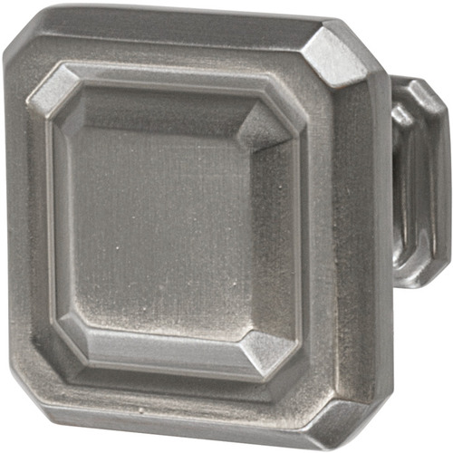 Knob, Wells, BP36546G10 30 mm 32 x 32 mm Zinc alloy, matt, Nickel plated, Length: 32 mm, Width: 32 mm, Height: 30 mm Nickel plated, matt