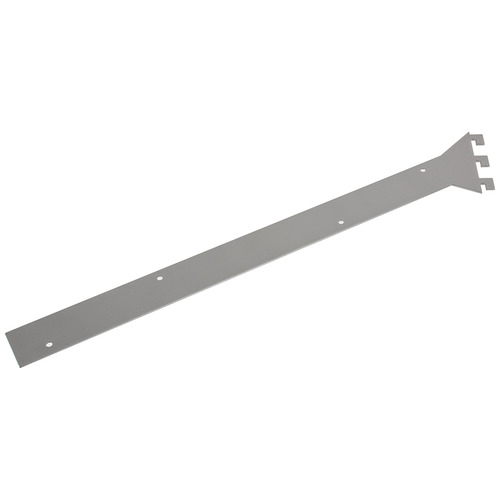 Angled Bracket Set, Coloma 1 1/2" Silver; For 1 1/2" thickness Powder-coated silver