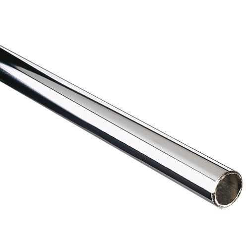 Round Wardrobe Tube, KV 750 5 Series, diameter 33 mm (1 5/16") 12' Steel, 12' length Chrome plated