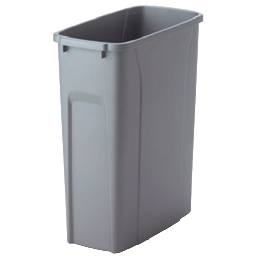 Replacement Waste Bin, for KV Pull Out Units 50 qts Frosted nickel, 50 qt. Gray, frosted, Nickel plated