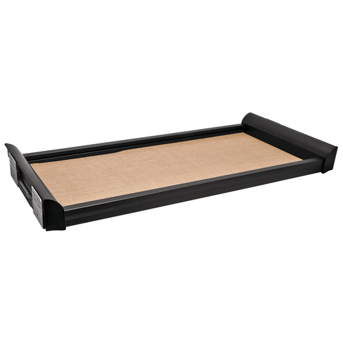 Pull-Out Shelf, TAG ENGAGE 36" Black and beach fabric, 36" Frame: Black, Bottom: Beach fabric