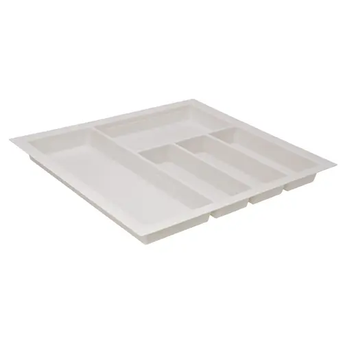 Sky Cutlery Tray, for 21" and 21 11/16" Deep Drawer, Plastic 470 - 510 mm 510 - 580 mm textured white; trimmable width: 510 - 580 mm (20 1/16 - 22 13/16") White