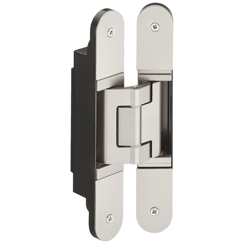 Concealed Hinge, TECTUS TE 540 3D TE 540 3D 3D adjustable, size 200 mm, Satin nickel look Nickel colored, satin-finish, powder coated