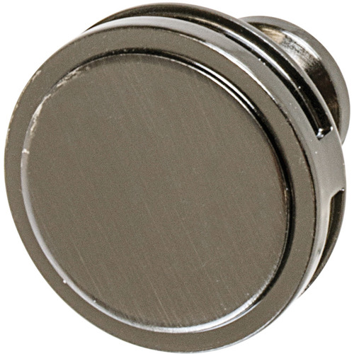 Knob, Oberon, BP36604GM 33 mm 44 mm Zinc alloy, Gray, Height: 33 mm, Knob diameter: 44 mm Gray