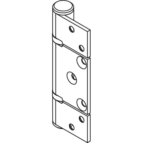 Non-Mortise Hinge, Offset Al Fresco Summit, Stainless Steel, PVD Rustic Black