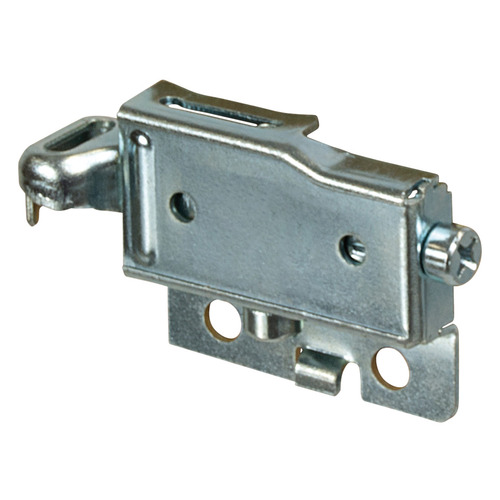 Cabinet Hanger, Screw-Mounted Right Right Visible inside the cabinet, Right Hand, For use with Euro Screw 013.02.904 Zinc plated