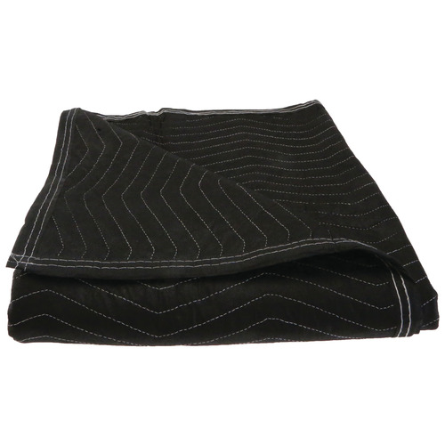 Moving Blanket, Economy, 72 x 80" Black, Bulk pack (12 blankets) Black - pack of 12