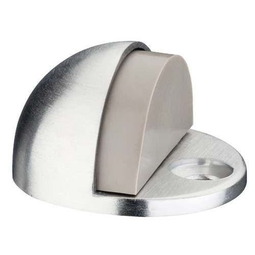 Floor Stop, 1/4" Rise LH200 Satin-finish, chrome plated