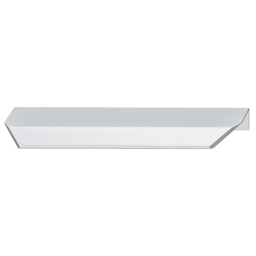 Handle, Edge pull handle, aluminum 128 200 x 44 mm Manhattan Collection, Silver colored anodized, length: 200 mm, hole spacing: 128 mm Silver colored, matt