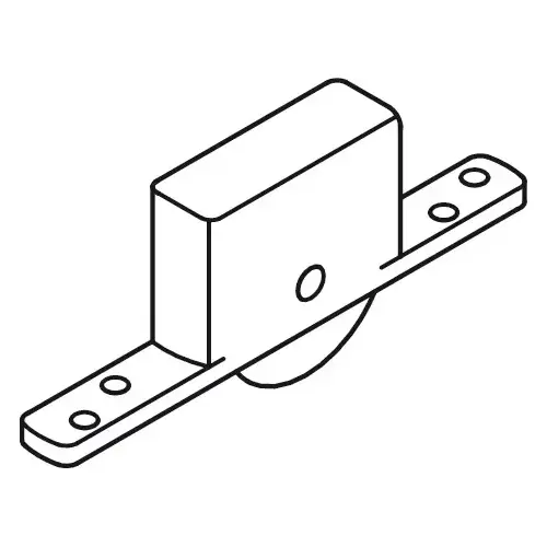 Sliding Door Hardware, For Heavy Doors (880 lbs) With Ball Bearing Straightaway 400, Steel wiith ball bearing