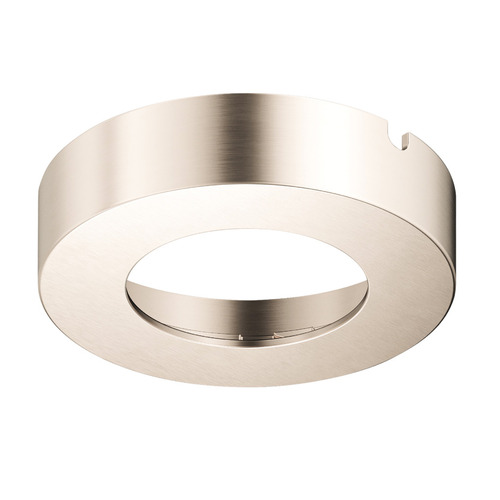 Surface Mount Trim Ring, for Surface Mounted Modular Pucks for Hafele Loox5 round drill hole: diameter 58 mm (2 5/16"), stainless steel colored nickel plated Stainless steel colored, Nickel plated