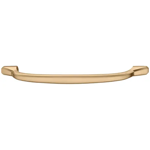 Handle, Zinc 128 161 x 32 mm M4 Hafele Design Model H2180, matt gold, 128 mm CTC Gold colored, brushed