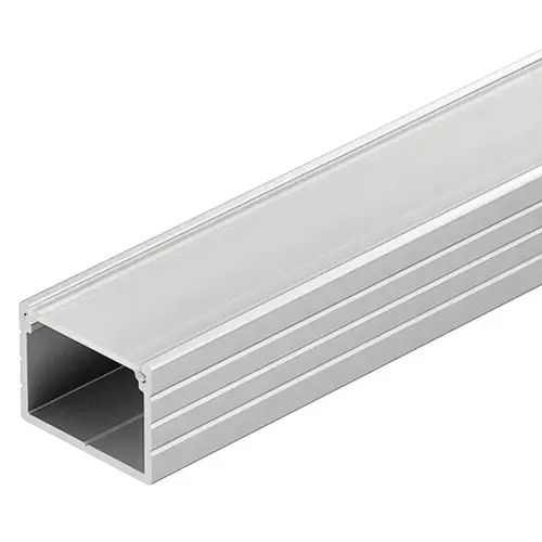 Aluminum Profile, for Surface Mounting for LED 2013/2015/2029/2037/3015/3028 Profile: Silver colored, anodized Diffuser: