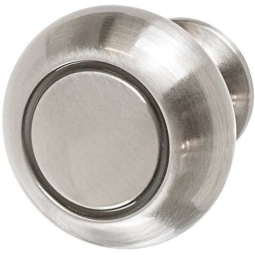 Knob, Allison Value, BP53011G10 Zinc alloy, matt, Nickel plated, Height: 30 mm, Knob diameter: 32 mm Nickel plated, matt