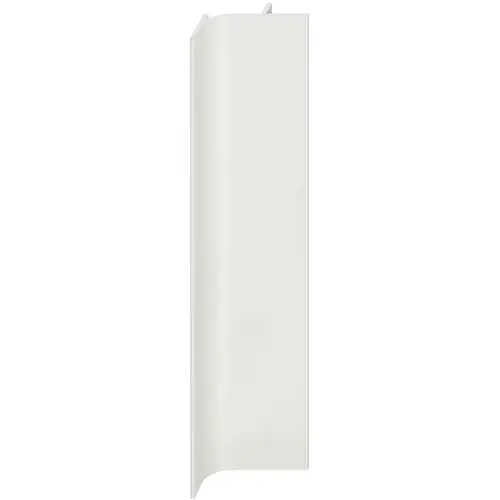 Vertical End Profile, Aluminum, 2500 mm Length Passages Collection, White Pure white, RAL 9010, powder coated