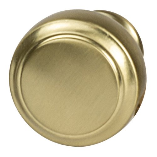 Knob, Highland Ridge Zinc alloy, matt, Gold colored, Length: 30 mm, Height: 30 mm Gold colored, matt