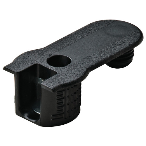 Connector Housing, Rafix 32 SE System, without Ridge 19 mm without With tightening element, For wood thickness 19 mm, black Signal black, RAL 9004