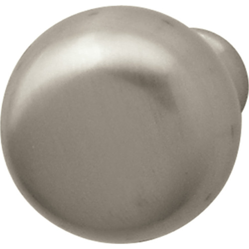 Knob Steel, brushed, Nickel plated, Height: 31 mm, Knob diameter: 32 mm Nickel plated, brushed