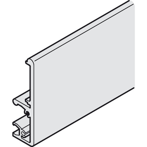 Running Track and Fascia, for Slido D-Line41 78" 3/4" Aluminum, clear anodized, length 2 m (78" 3/4") Clear, anodized