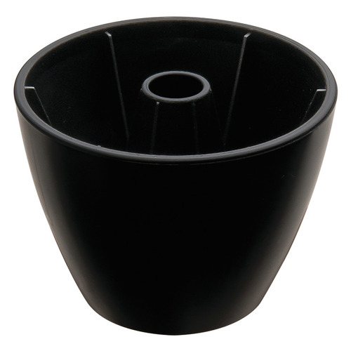 Glide, Plastic, 50 mm (2") Height 50 mm (2"), Black Black, Lacquered Pair