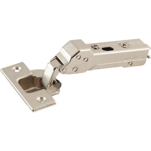 Concealed Corner Hinge, Grass TIOMOS, 110 degree Opening Angle, Overlay Mounting With soft closing mechanism Soft-close, screw-on, model F028138533223 Nickel plated