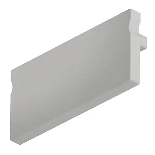 End Cap , for Designer Surface Mount Profile 4105 Height: 9 mm (3/8"), dark grey, height: 9 mm Dark gray