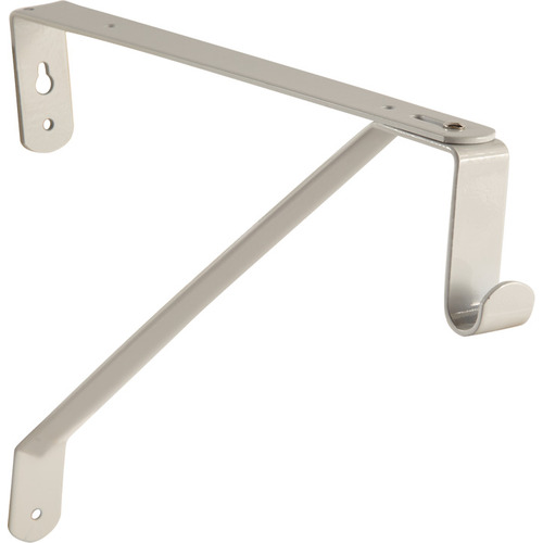 Wardrobe Bracket, for Oval Wardrobe Tube White White