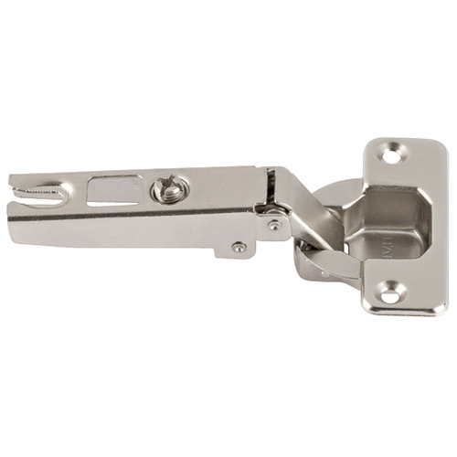 Slide-On Concealed Hinge, Hafele Metalla A 110 degree , full overlay mounting For standard application, Drilling pattern 45/9.5 Nickel plated