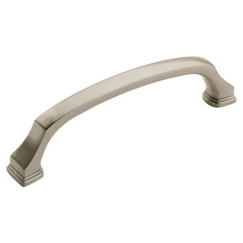 Handle, Zinc 128 143 x 40 mm Amerock Revitalize Collection, satin nickel, 128 mm CTC Nickel plated, satin-finish