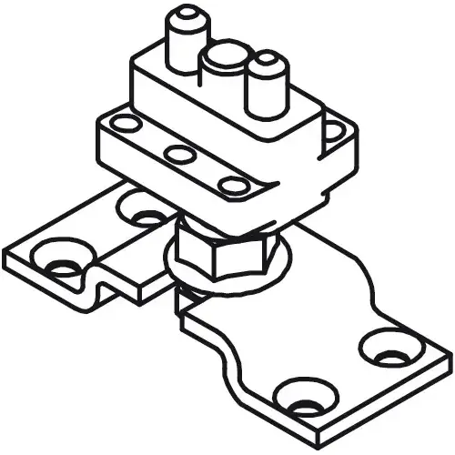 Upper Pivot with Suspension Plate, Slido Classic Bifold 30