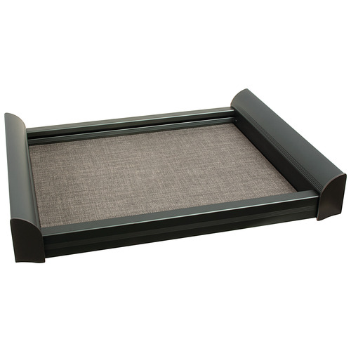 Pull-Out Shelf, TAG ENGAGE 30" Slate gray and slate fabric, 30" Frame: Slate gray, Bottom: Slate fabric