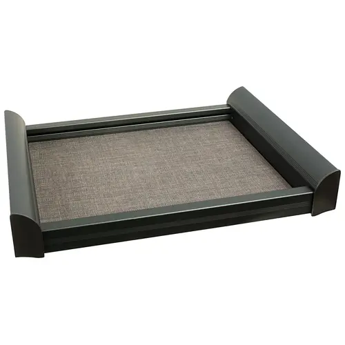 Pull-Out Shelf, TAG ENGAGE 18" Slate gray and slate fabric, 18" Frame: Slate gray, Bottom: Slate fabric