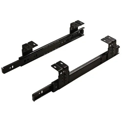 Accuride 2109 Keyboard/Pencil Drawer Top Mounted Slide, 3/4" Extension, 75 lbs Weight Capacity 16 3/8" 21 21/32" 34 kg 22" Black Pair