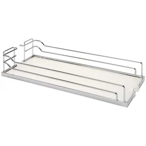 Tray Set, Dispensa 406.4 x 518 x 105 mm 419.1 mm 419 mm For Pantry Pull-Out & Base Pull-Out II, Chrome/white, width 16" White, Shelf: White Surround: Chrome