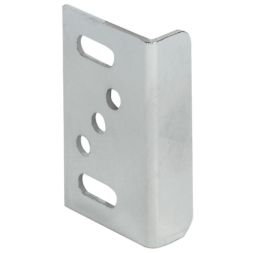 Hafele 239.47.604 Strike Plate, Angled, with Adjustment Slots suitable for LL 100 LockerLock, Nickel-plated Nickel plated