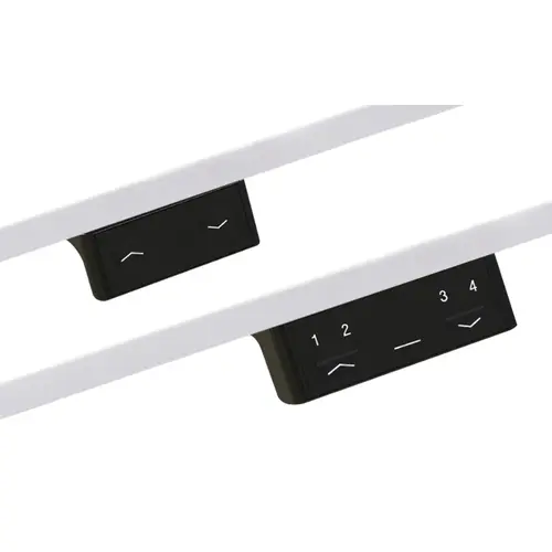 Essential Base 2, Electric Adjustable Table Base with Collision Mitigation Sensor With simple up/down switch Black base with simple up/down switch Black