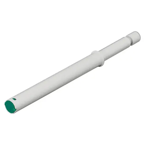 Push-To-Open Door Catch, for Mounting in Drilled Hole Type 1, colour code green diameter 10 x 90 mm, Model: Type 1, ejection force 17-23 N, gray, similar to RAL 7035 Light gray, similar to RAL 7035