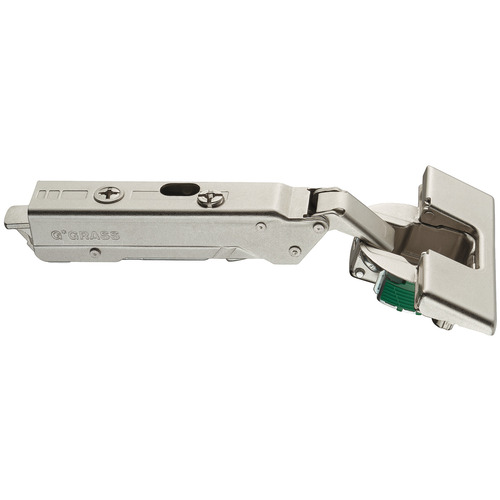 Concealed Hinge, Grass Tiomos 110 degree , Full Overlay Mounting For mounting in drilled hole, without tools 42/11 With automatic closing spring, Without soft closing mechanism For standard applications, Self Close, Impresso, model F034139386228 Nickel plated