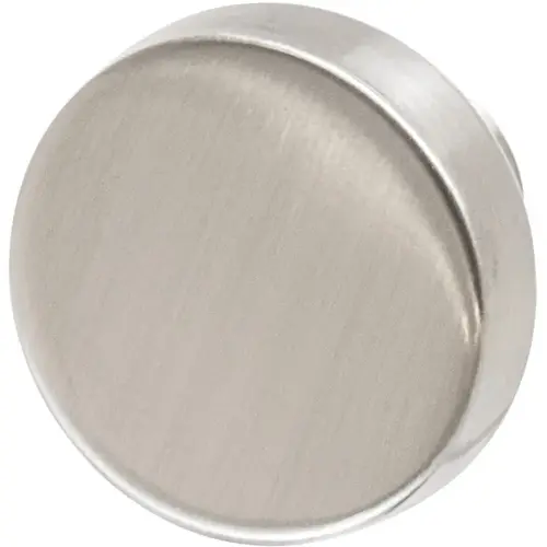 Knob, Blackrock, BP55270G10 27 mm 33 mm Zinc alloy, matt, Nickel plated, Height: 27 mm, Knob diameter: 33 mm Nickel plated, matt, , Base: matt