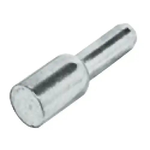 Shelf Support, diameter 3 mm Zinc alloy, with twin grooves, load bearing capacity 9.4 kg in compliance with DIN EN 16337:2013, i.e. 75 kg test load, Nickel-plated Nickel plated