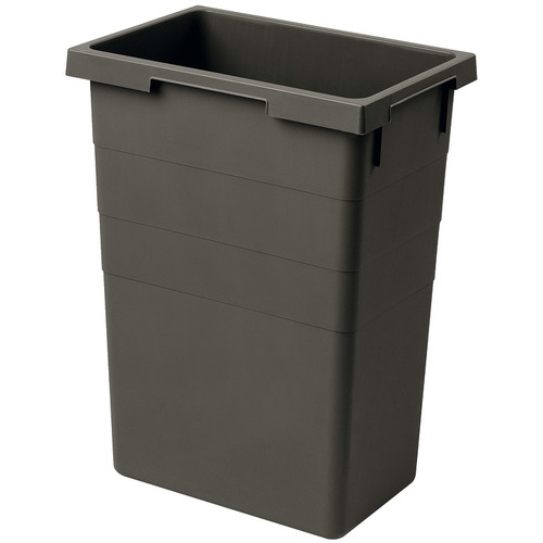 Hafele 502.73.992 38 Liter Replacement Waste Bin, for Hailo Euro and Easy Cargo Pull Out Units Plastic, Light gray Light gray