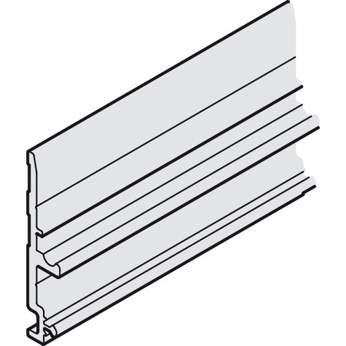 Mounting Rail, For Slido D-Line41 80X, Pre-drilled 118 1/8" Aluminum, black anodized, length 3 m (118 1/8") Black, anodized