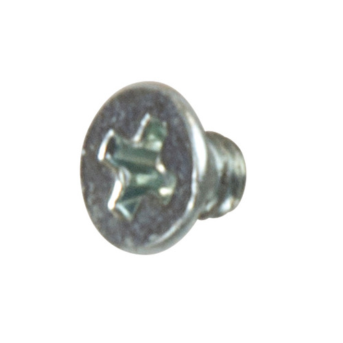 Sheet Metal Screw, Countersunk Head, Cross Slot PH 6 mm DIN 7982, Fully threaded, PH2, thread diameter 4 mm, length: 6 mm Zinc plated