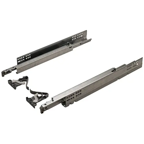 Salice A7555 Futura 16 Slide, Full Extension, 75 lbs 381 mm 381 mm drawer box length Zinc Pair