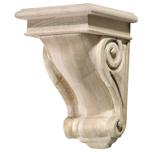 Corbel, 9 x 5 3/4 x 6 1/16" (H x W x D) Maple Maple Scroll Collection, Maple