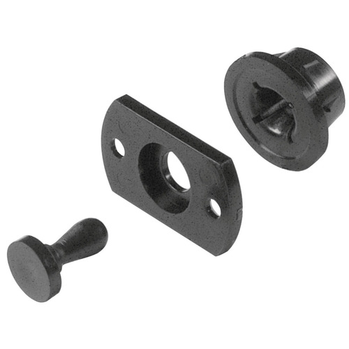 Speaker Panel Connector, Plastic, Black Black