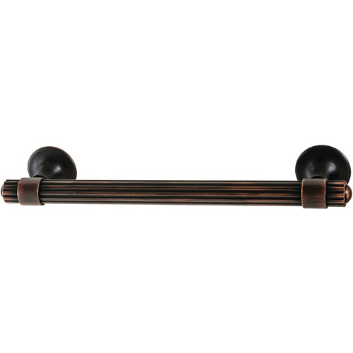 Handle, Zinc 128 159 x 35 mm Amerock Sea Grass Collection, oil-rubbed bronze, 128 mm CTC oil rubbed bronze, satin-finish